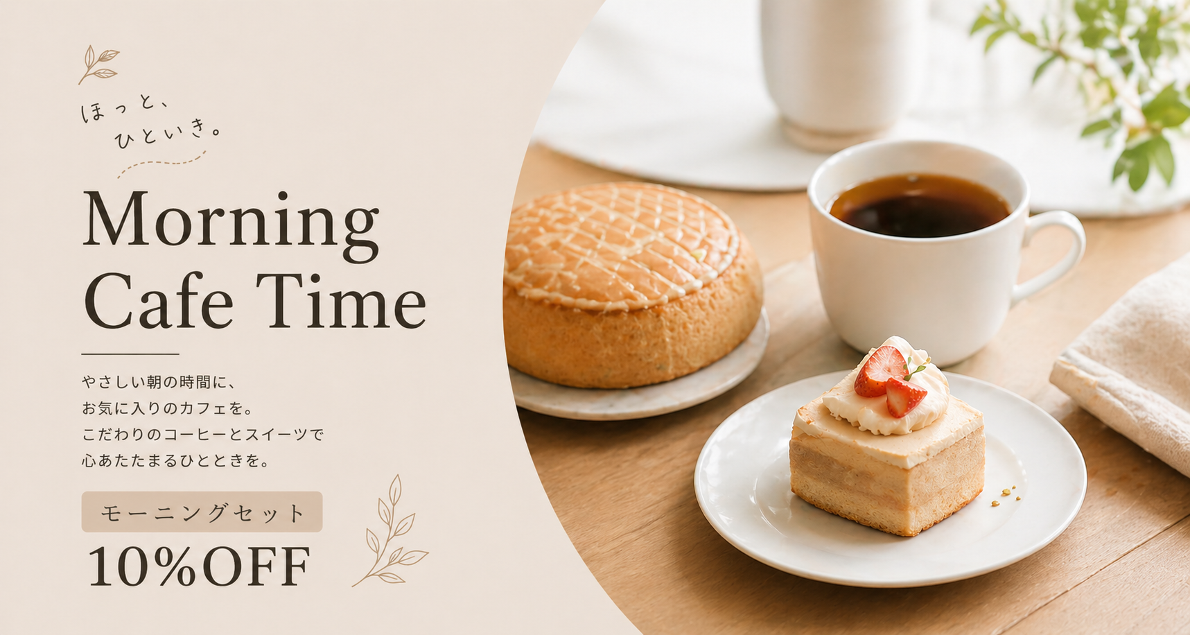 カフェのヘッダー制作